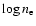 $\log n_{\rm e}$