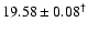 $ 19.58 \pm 0.08^\dagger $
