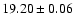 $ 19.20 \pm 0.06 $