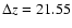 $\Delta z=21.55$