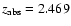 $z_{{\rm abs}}=2.469$
