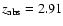 $z_{{\rm abs}}=2.91$