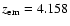 $z_{{\rm em}}=4.158$