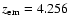 $z_{{\rm em}}=4.256$