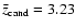 $\bar{z}_{{\rm cand}}= 3.23$