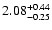 $2.08_{\rm -0.25}^{+0.44}$