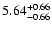 $5.64_{\rm -0.66}^{+0.66}$
