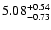 $5.08_{\rm -0.73}^{+0.54}$