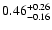 $0.46_{\rm -0.16}^{+0.26}$