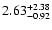 $2.63_{\rm -0.92}^{+2.38}$