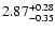 $2.87_{\rm -0.35}^{+0.28}$