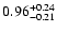$0.96_{\rm -0.21}^{+0.24}$