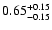 $0.65_{\rm -0.15}^{+0.15}$