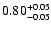 $0.80_{\rm -0.05}^{+0.05}$