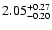 $2.05_{\rm -0.20}^{+0.27}$