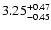 $3.25_{\rm -0.45}^{+0.47}$
