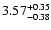$3.57_{\rm -0.38}^{+0.35}$
