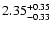 $2.35_{\rm -0.33}^{+0.35}$