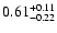 $0.61_{\rm -0.22}^{+0.11}$