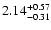 $2.14_{\rm -0.31}^{+0.57}$