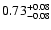 $0.73_{\rm -0.08}^{+0.08}$