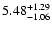 $5.48_{\rm -1.06}^{+1.29}$