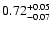 $0.72_{\rm -0.07}^{+0.05}$
