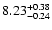 $8.23_{\rm -0.24}^{+0.38}$