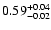 $0.59_{\rm -0.02}^{+0.04}$