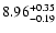 $8.96_{\rm -0.19}^{+0.35}$