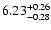 $6.23_{\rm -0.28}^{+0.26}$