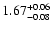 $1.67_{\rm -0.08}^{+0.06}$