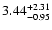 $3.44_{\rm -0.95}^{+2.31}$
