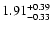 $1.91_{\rm -0.33}^{+0.39}$