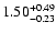$1.50_{\rm -0.23}^{+0.49}$