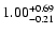 $1.00_{\rm -0.21}^{+0.69}$