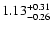 $1.13_{\rm -0.26}^{+0.31}$