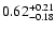 $0.62_{\rm -0.18}^{+0.21}$