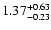 $1.37_{\rm -0.23}^{+0.63}$