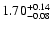 $1.70_{\rm -0.08}^{+0.14}$