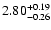 $2.80_{\rm -0.26}^{+0.19}$