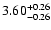 $3.60_{\rm -0.26}^{+0.26}$