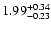 $1.99_{\rm -0.23}^{+0.34}$
