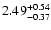 $2.49_{\rm -0.37}^{+0.54}$