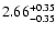 $2.66_{\rm -0.35}^{+0.35}$