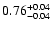 $0.76_{\rm -0.04}^{+0.04}$
