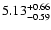 $5.13_{\rm -0.59}^{+0.66}$