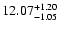 $12.07_{\rm -1.05}^{+1.20}$