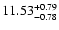 $11.53_{\rm -0.78}^{+0.79}$