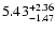 $5.43_{\rm -1.47}^{+2.36}$